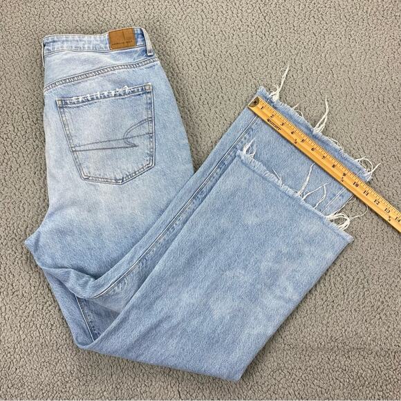 American Eagle AE Highest Rise 90's Flare Raw Hem Jean - Size: 14 Regular - Picture 7 of 14